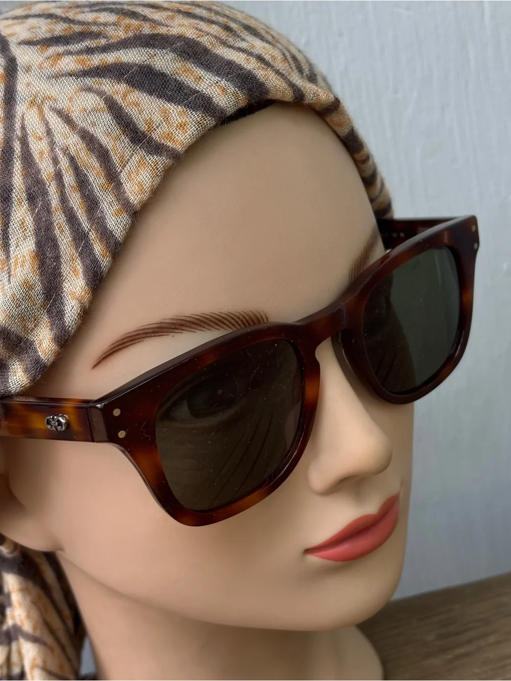 Salvatore Ferragamo Tortoiseshell Sunglasses with Brown Lenses